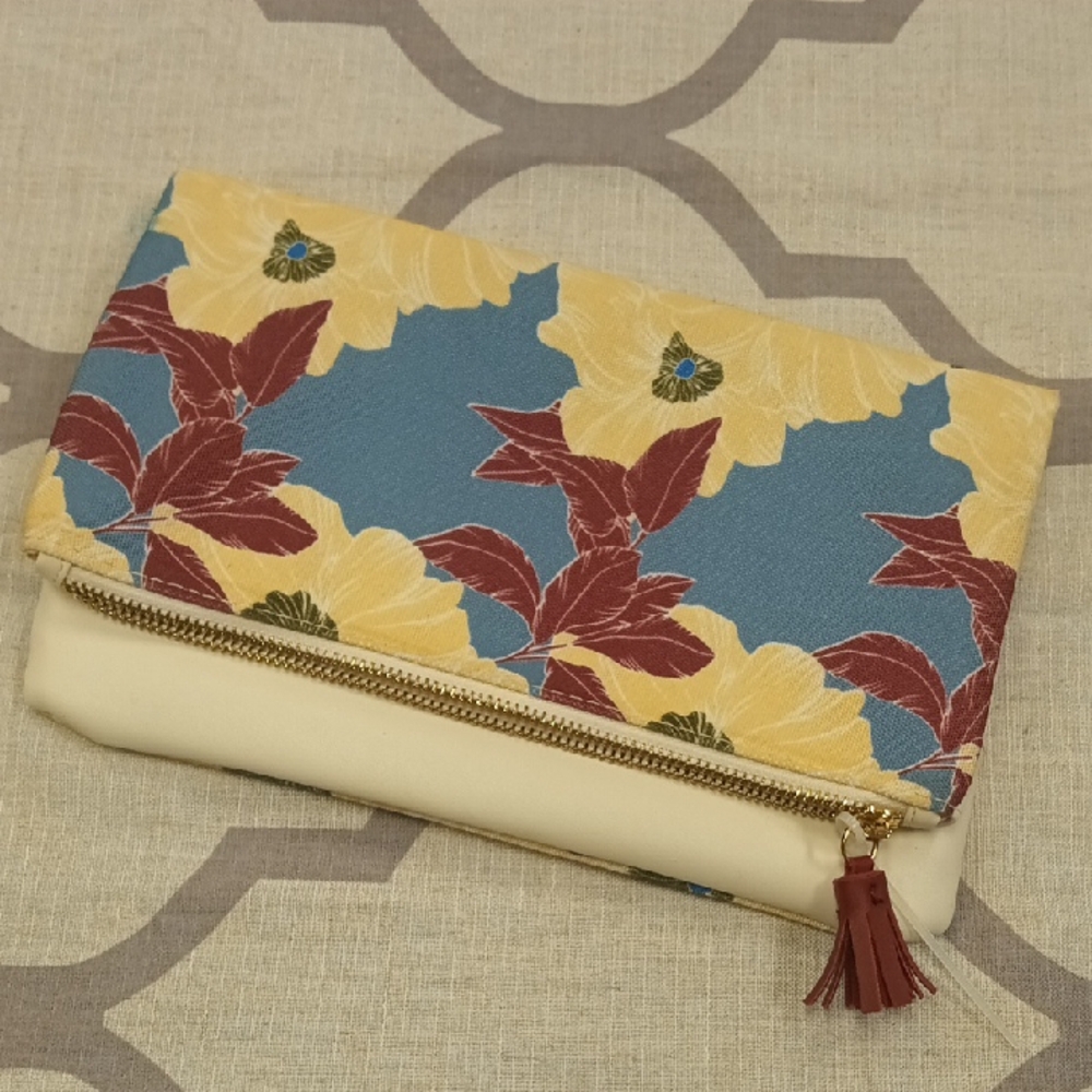 Rachel Pally Floral Clutch with Tassel